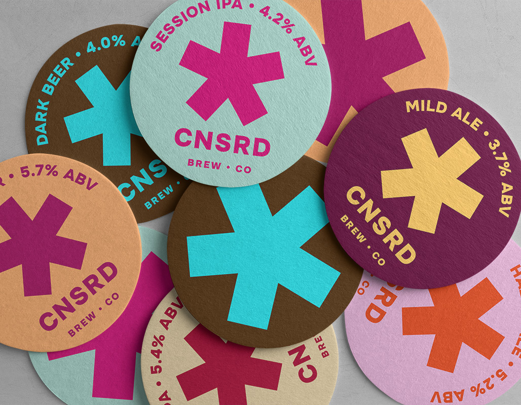 Censored Brew Co beer mat coasters full collection