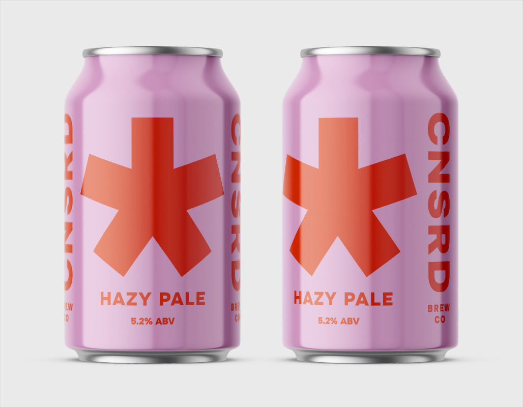 Censored Brew Co Hazy Pale beer can design