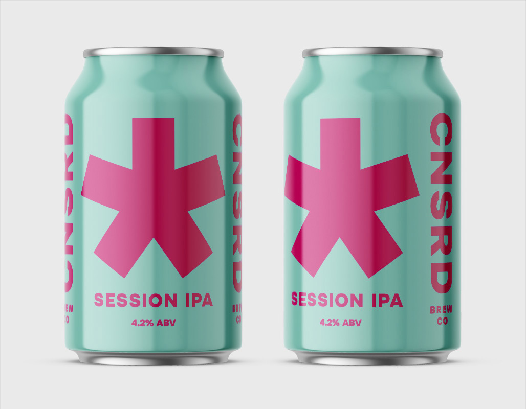 Censored Brew Co Session IPA beer can design