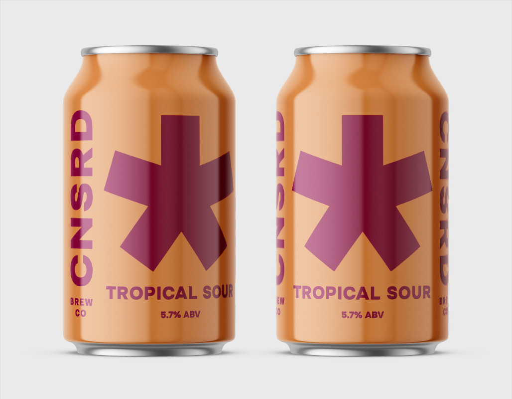 Censored Brew Co Tropical Sour beer can design
