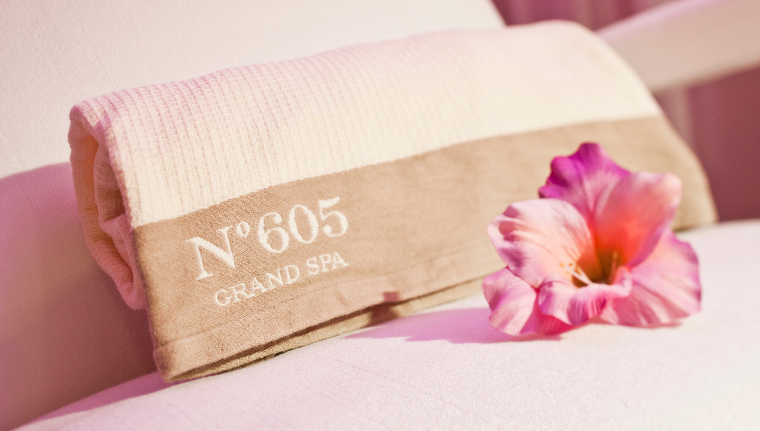 No605 Grand Spa branded towel